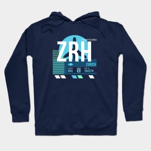 Zurich (ZRH) Airport // Sunset Baggage Tag Hoodie